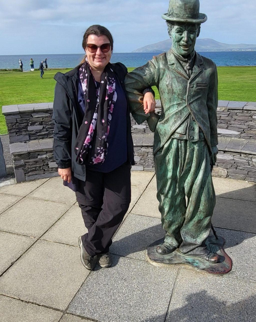 Statue von Charlie Chaplin in Waterville am Ring of Kerry